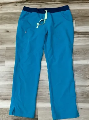 Figs Technical Collection Blue Green Scrub Pants Women’s Large thumbnail 1
