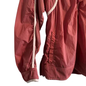 Free People FP Movement Track Jacket Zip Up Windbreaker Athleisure Dusty Pink thumbnail 8
