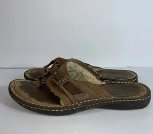 Uggs Women's Furry Sandals Sz 9 UGG 1629 EUC thumbnail 6