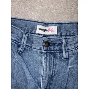 Wrangler Barbie Straight Leg Jeans Womens‎ 3 High Rise Denim Workwear Pleated thumbnail 3