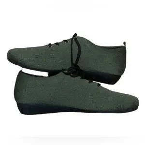 New! Wilna OTBT Green Lace Up Vegan Knit Oxford Dress Shoes/Sneakers Wedge Heel! thumbnail 2