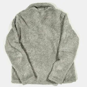 Patagonia Sherpa Fleece Womens Large Los‎ Gatos 1/4 Zip Pullover Gorpcore Gray thumbnail 3