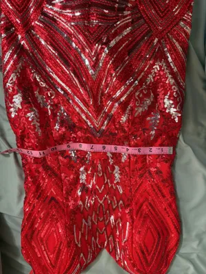 Red sequin Party Mini dress size 0 thumbnail 4