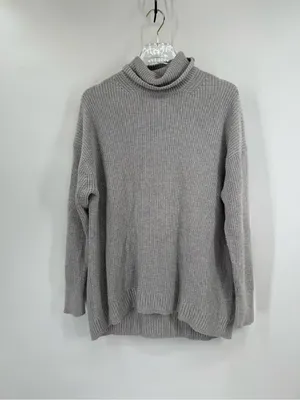 J. Crew Ribbed Cotton Blend Relaxed Turtleneck Sweater size medium thumbnail 2