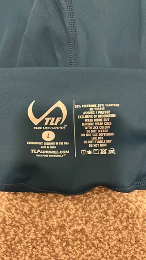 Blue TLF Biker Shorts Size L thumbnail 4