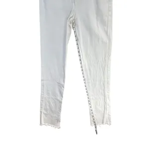 Agolde Jeans Womens 24 White Organic Cotton High Rise Criss Cross Straight Leg thumbnail 10