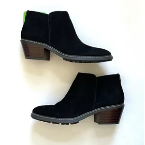 Sam Edelman Pryce Rain Repellent Suede Bootie Boot Black Size 8.5 NEW thumbnail 12