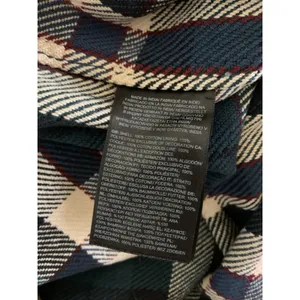 The North Face Womens Plaid Flannel Button Up Shirt Jacket Green Blue‎ Small thumbnail 4