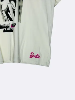Barbie Girl Limited Edition Graphic Tee XL White Oversized Y2K Dollcore T-Shirt thumbnail 6