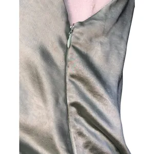 Billy J Selma Sage Green Satin Maxi Dress‎ Bridesmaid Wedding Guest Formal Gown thumbnail 11
