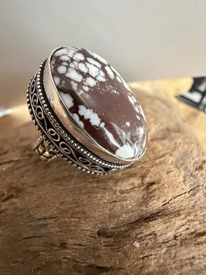 925 Sterling Silver Wild Horse Turquoise Ring Size 6 Native American Jewelry thumbnail 4