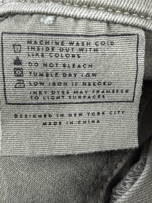 AYR Pants Womens 2 Sage Green Moto Utility Slim Ankle Zip Stretch Cotton thumbnail 8