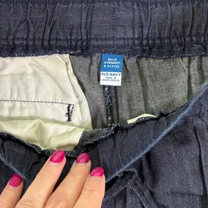 Old Navy Billie High Rise Straight Ankle Pants Dark Rinse Petite S 799291 thumbnail 5