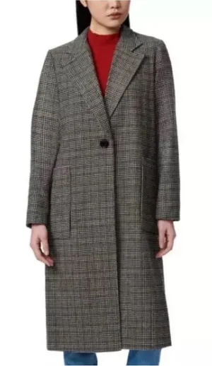 Bernardo micro-houndstooth tailored long duster coat- NWOT thumbnail 1