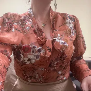 Nasty Gal floral tie blouse thumbnail 6