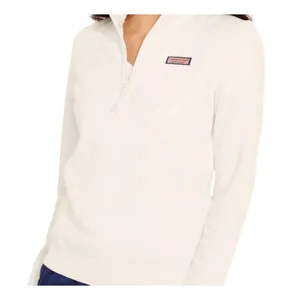 Vineyard Vines Womens‎ XS White Quilted Half-Zip Pullover Fleece thumbnail 1