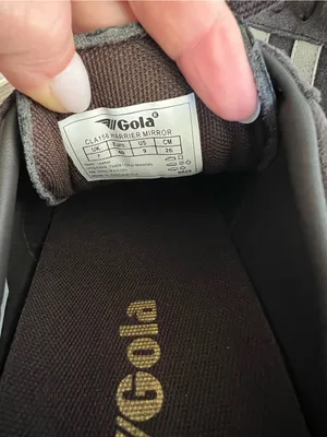 Gola Anthropologie Harrier Mirror Suede Sneakers in Mocha / Gold / Gum NWOB thumbnail 7