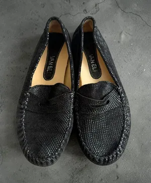 VAN ELI Black Leather Loafers Flats Size 6.5 thumbnail 1