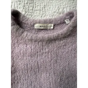 A.L.C. Alpaca Blend Sweater Small Petite Lavender Purple Cropped thumbnail 9
