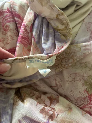 See You Monday Dress Purple Floral thumbnail 4
