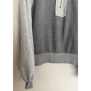 We The Free x Free People Kassey Half Zip Sweatshirt Two Tone Gray Size Small thumbnail 8