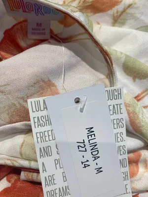 NWT LuLaRoe Melinda floral wrap romper Sz M thumbnail 3
