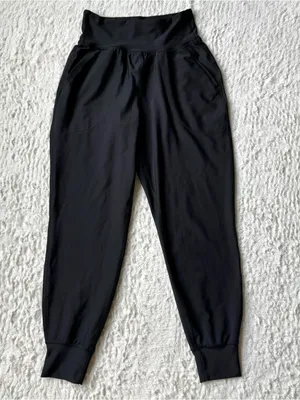 Old Navy Active High Rise Powersoft Go Dry Joggers Womens S Black Athleisure thumbnail 2