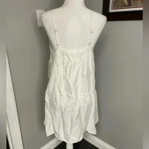 Athleta NWT Women's Calm Cool Slip Dress Ivory Off White Size Medium Retail $119 thumbnail 5