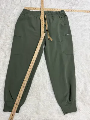 FIGS Uman Jogger Scrub Pants Women’s XL Petite Moss Green Technical Collection thumbnail 7