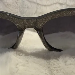 Kate Spade ♠️ Aimee | Glitter Black Sunglasses thumbnail 3