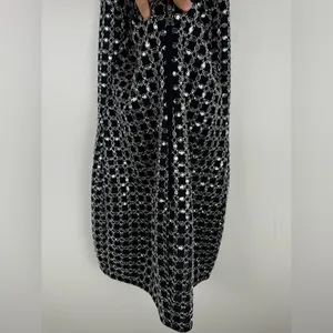 ROTATE Silver‎ Beaded Halter Neck Open Back Mini Dress Women’s Sz 36 thumbnail 7