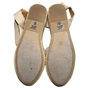 Soda Espadrille Platform Sandals Ankle Wrap Beige Linen + Hemp Size 8 thumbnail 6