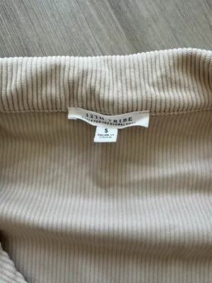 12th Tribe Tan Corduroy Crop Jacket thumbnail 5