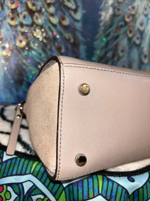 kate spade taupe Small dome satchel with gold Hardware & Removable Strap thumbnail 7