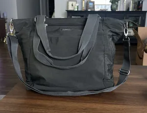 Baggallini Essential Tote Bag Grey NWOT - Long Strap Option thumbnail 1