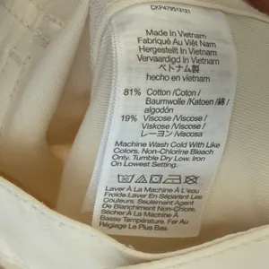 NWT Madewell Sz 23 Griff Superwide-Leg‎ Cargo Utility Pants Ivory Cream NO076 thumbnail 8