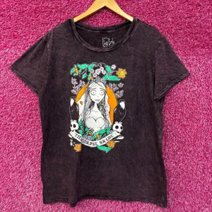 Tim Burton Corpse Bride Mineral Wash Women’s Tshirt size XL thumbnail 1