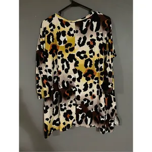 Honeyme Leopard Print Autumn Long Sleeve Tunic Top Size Small NWOT thumbnail 6