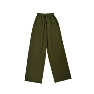 Princess Polly Paigey Flowy Wide Leg Green Drawstring Casual Relaxed Pants 2 thumbnail 3