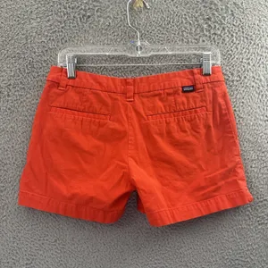 Patagonia Stretch All Wear Shorts‎ 4" Orange Organic Cotton Preppy Chino Women 2 thumbnail 2
