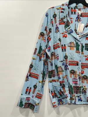 Beauty Sleep Social Eloise Cozy Pajama Set 2pc NEW Holiday Hopping XXL thumbnail 5