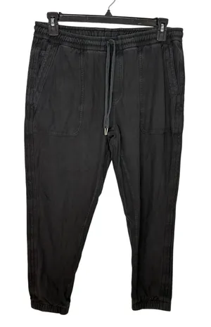 Athleta Joggers Drawstring Women's Size Large Faded Black Athleisure Active thumbnail 1