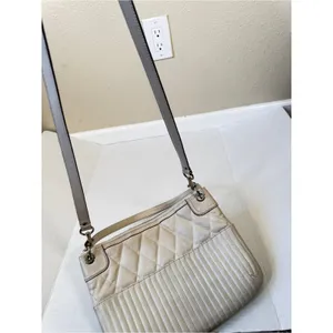 Coach Poppy Vintage Y2K Cream Quilted Shoulder Bag Handbag Purse Leather thumbnail 11