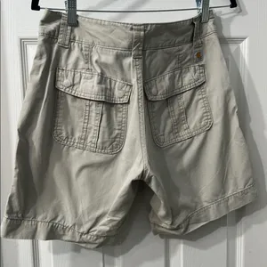 Carhartt Women’s Original Fit Cargo Shorts Khaki Utility Workwear Size 4 thumbnail 4