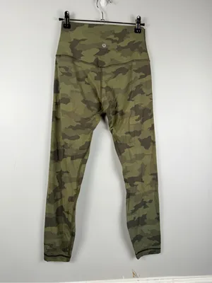 Lululemon Align Pant II 25" in heritage 365 camo green twill multi size 6 thumbnail 6