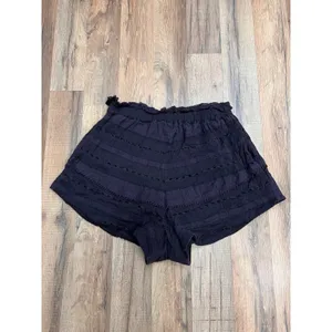 Free People Paloma Blue Boho Embroidered High Waist‎ Shorts XS thumbnail 4
