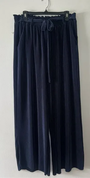 LuLaRoe Dianne Navy Wide Leg Lounge Pants thumbnail 1
