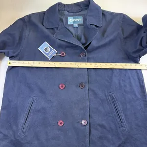 Avenue Blues 18/20 Womens Jacket‎ Blue Denim Cotton Blend Button NWOT thumbnail 9