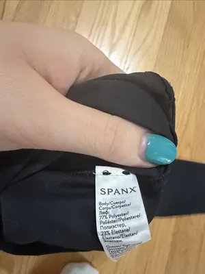 Spanx Black V-Neck Bodysuit Sz S thumbnail 5