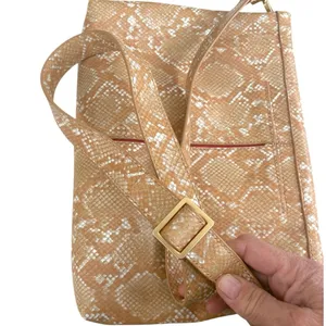 Like New Hammitt Leather VIP Convertible Bag Large Snakeskin Retail $475.00 thumbnail 10
